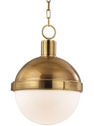 Lambert Chain Pendant With 14-Inch Globe